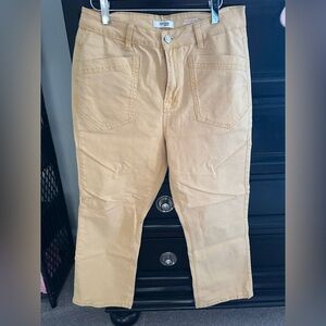 Kensie Savannah High Rise Flare Crop Pants Size 8